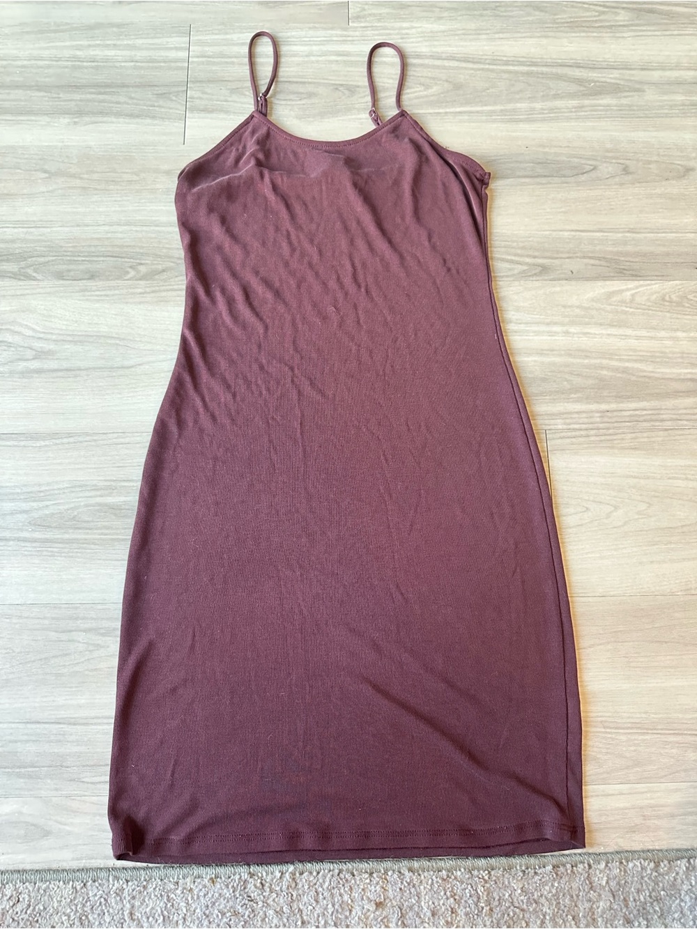 BP Maroon Strappy midi Dress Size Small
